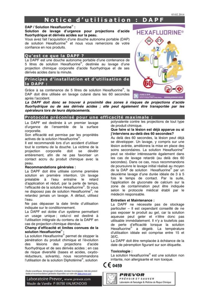 DAPF - Douche Autonome Portable HEXAFLUORINE 5l – Image 3