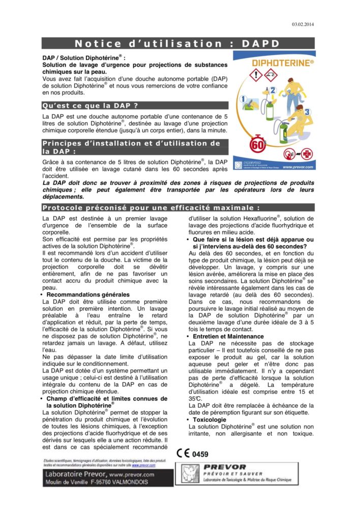 EDAPD - Echange standard Douche Autonome Portable Diphotérine 5l – Image 6