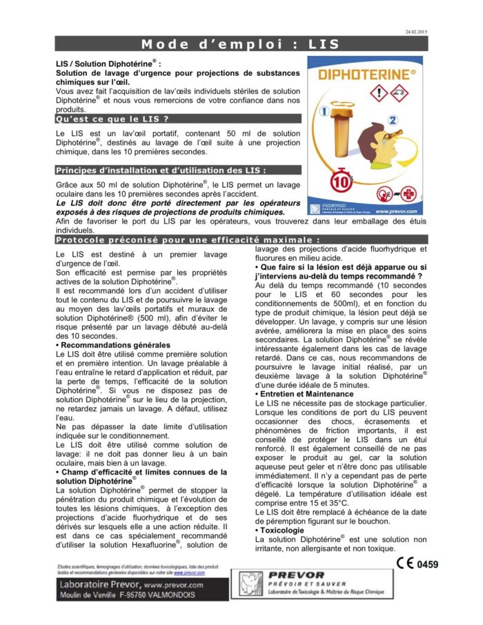 LIS - Lave oeil Individuel Stérile Diphotérine 50ml x10 – Image 5